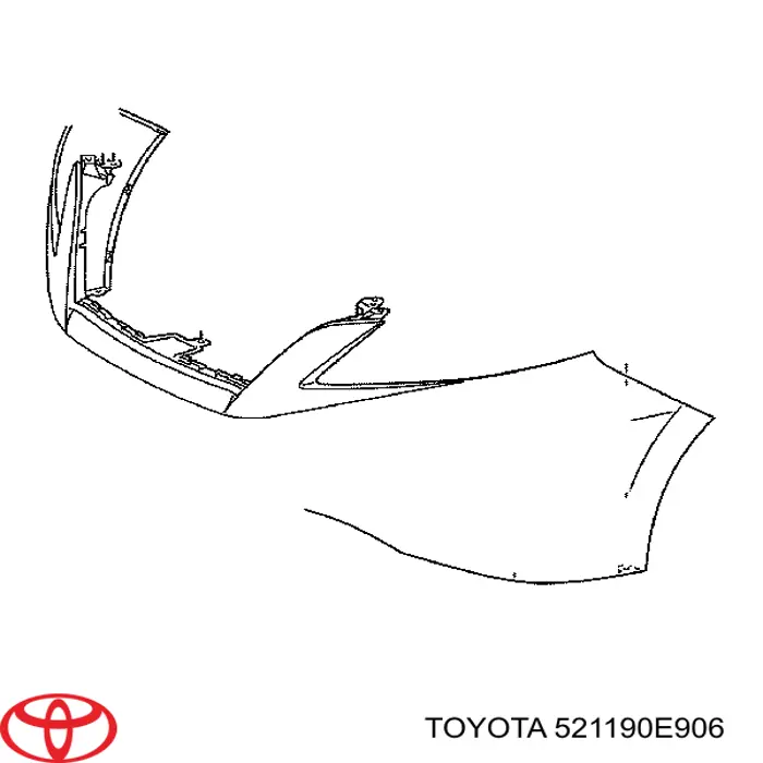 Передний бампер 521190E906 Toyota