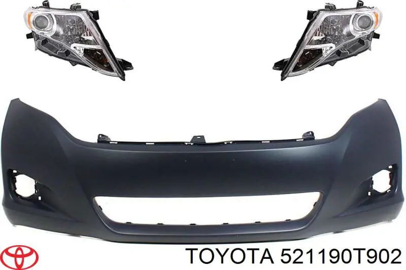 521190T902 Toyota Бампер передний в сборе