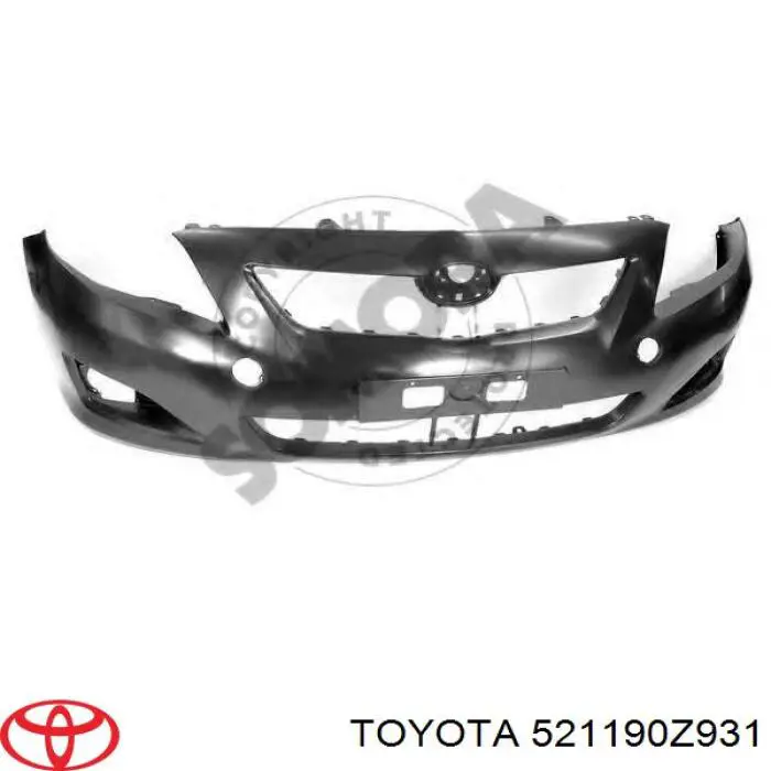 521190Z931 Toyota Бампер передний