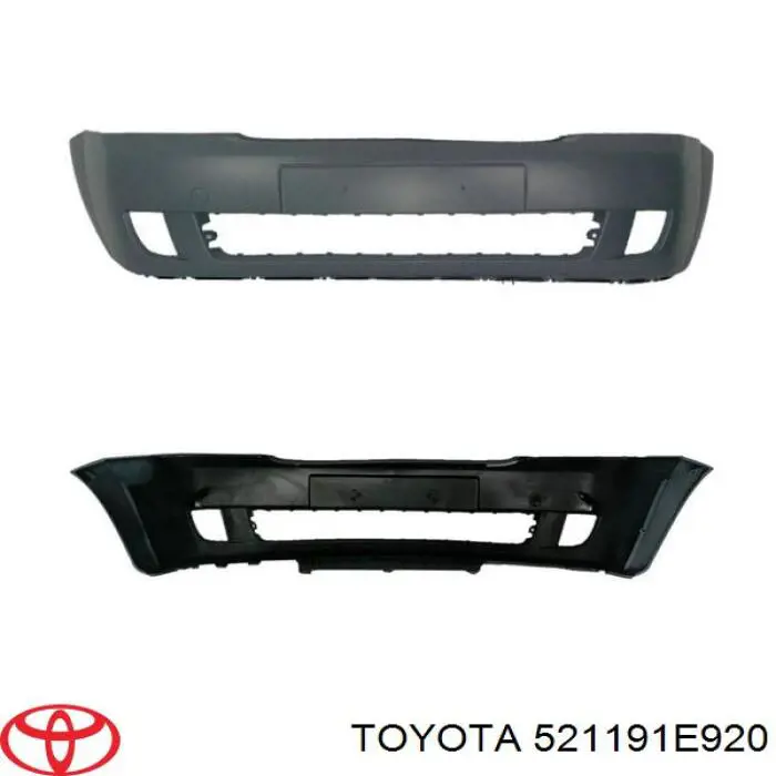 Купить 521191E920 Toyota Буфер (бампер) передний