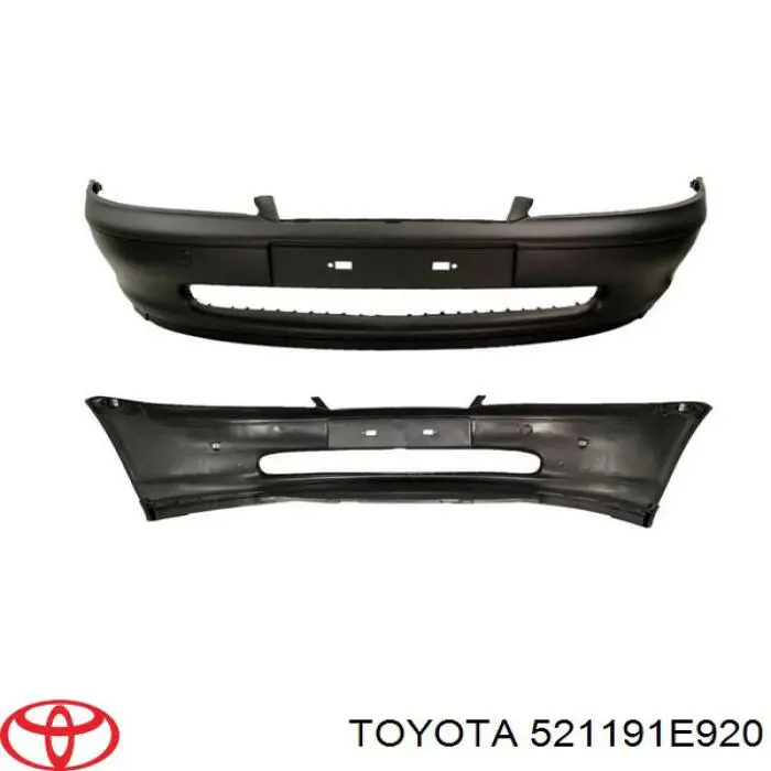 521191E920 Toyota Бампер передний в сборе