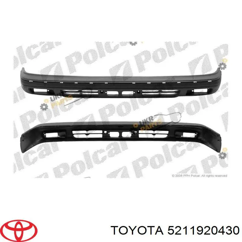 Передний бампер 5211920430 Toyota