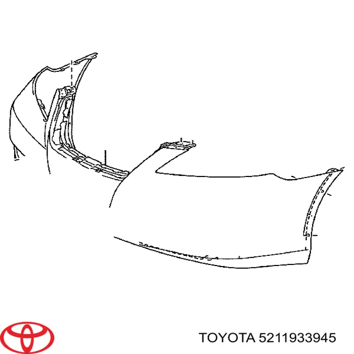 5211933945 Toyota передний бампер
