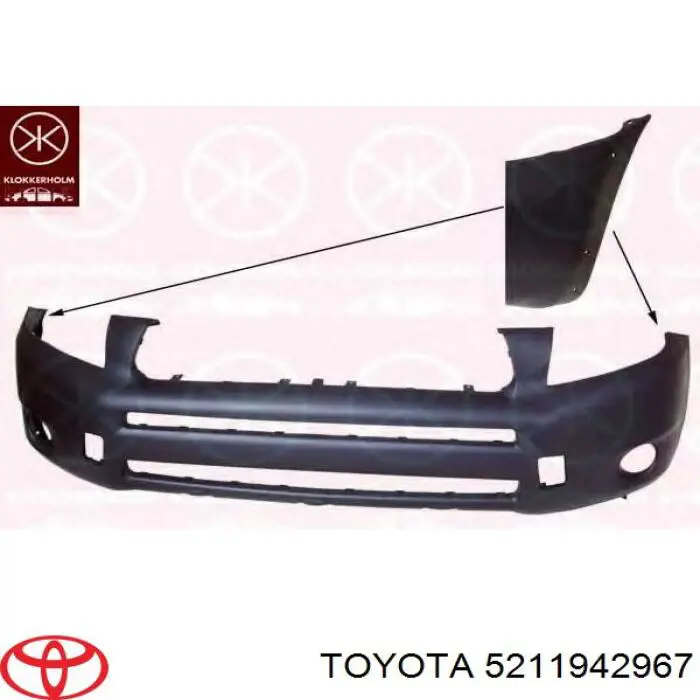 5211942933 Toyota Бампер передний в сборе