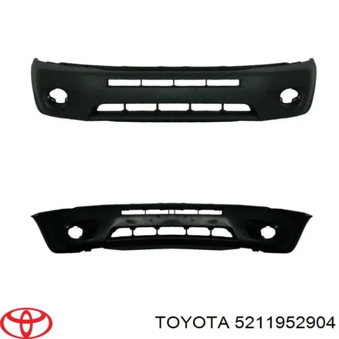 Бампер передний, верхняя часть Toyota 5211952904