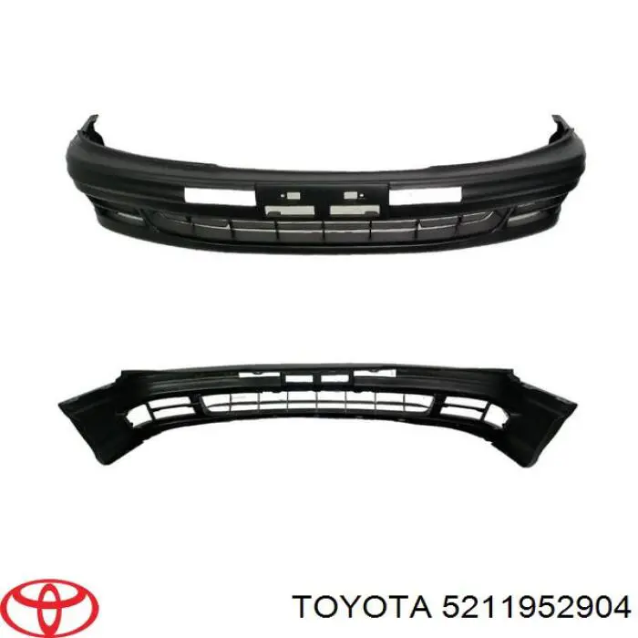Бампер передний, верхняя часть Toyota 5211952904 цена, от 31.98 USD