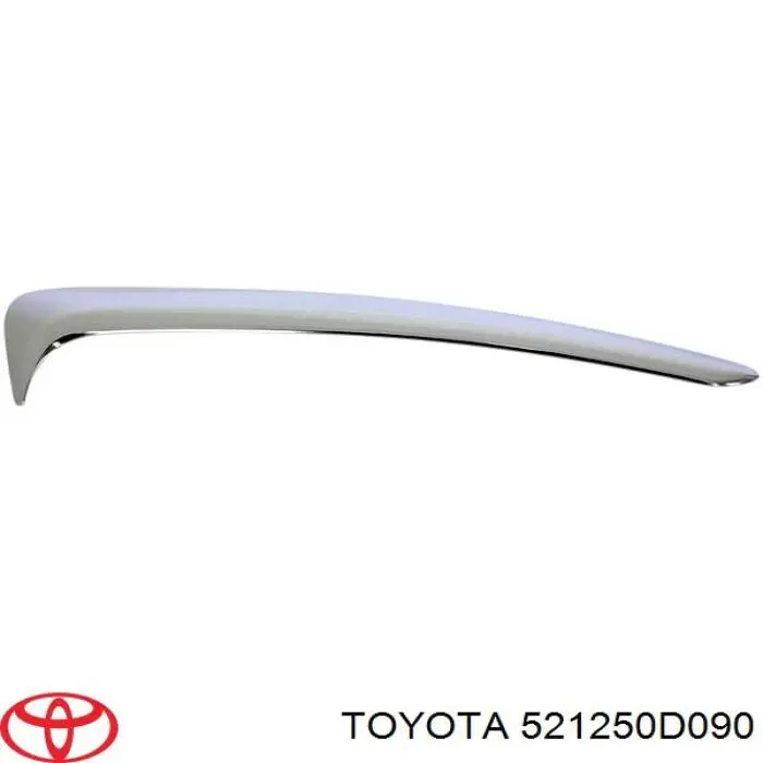 521250D090 Toyota Молдинг переднего бампера, правый
