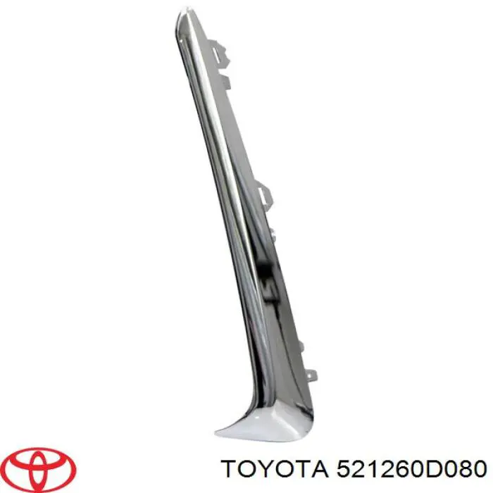 Молдинг бампера переднего левый Toyota 521260D080 цена, от 1.27 USD