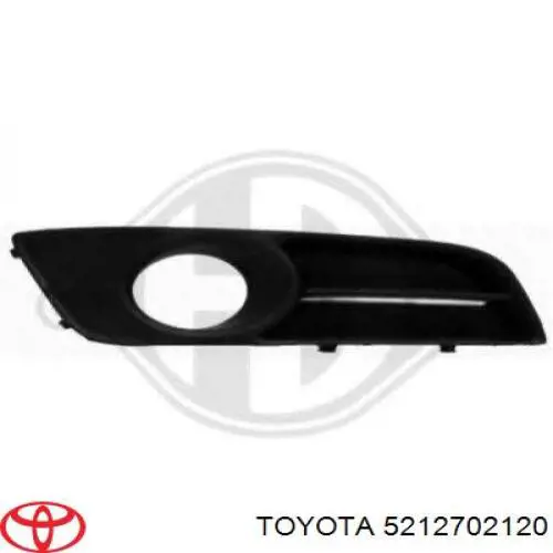 5212702120 Toyota заглушка (решетка противотуманных фар бампера переднего правая)