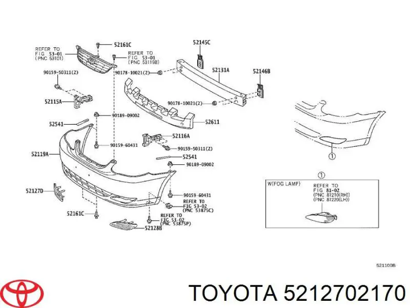  5212702170 Toyota