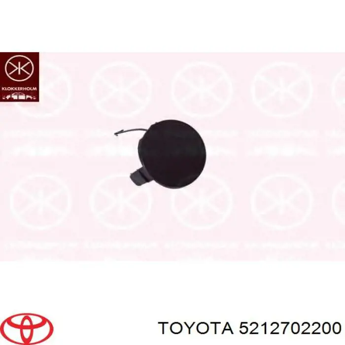 Заглушка бампера буксировочного крюка передняя правая 5212702200 Toyota