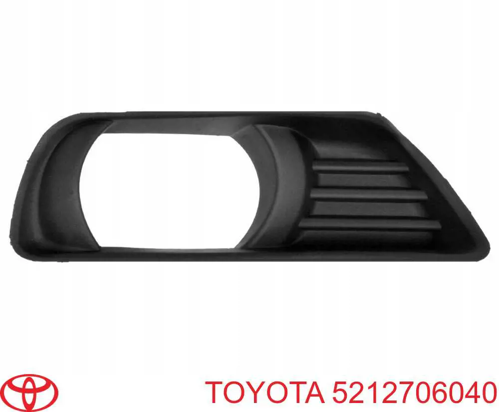Заглушка (решетка) противотуманных фар бампера переднего правая на Toyota Camry V40