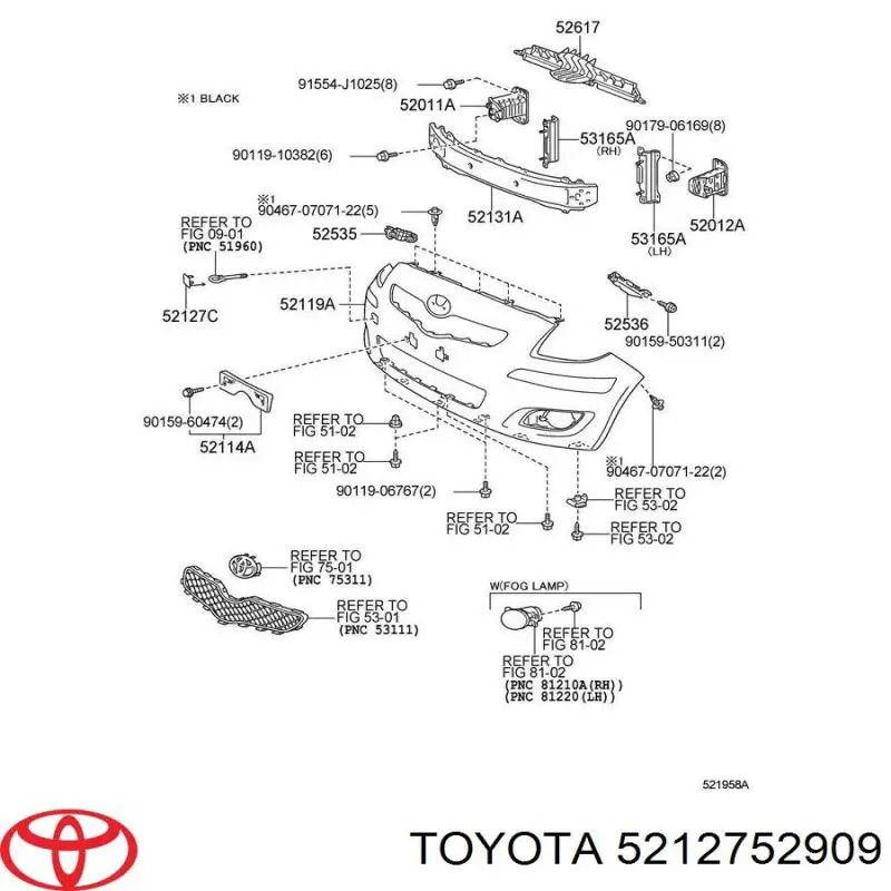 5212752909 Toyota 