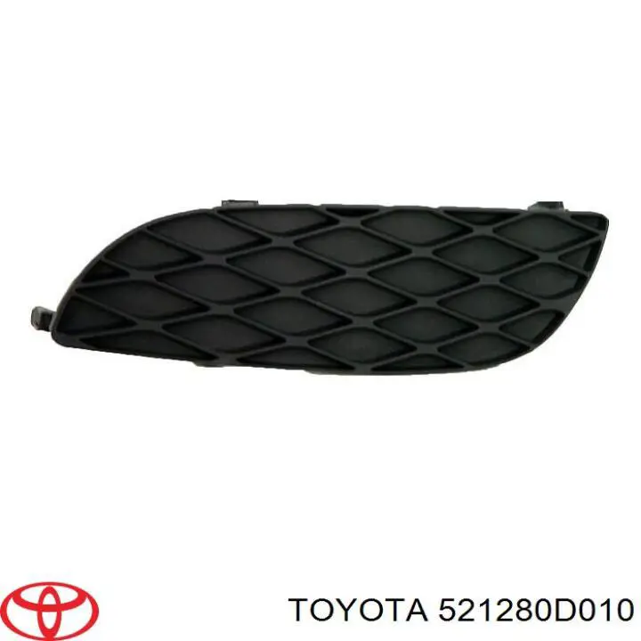 521280D010 Toyota Решетка бампера переднего левая