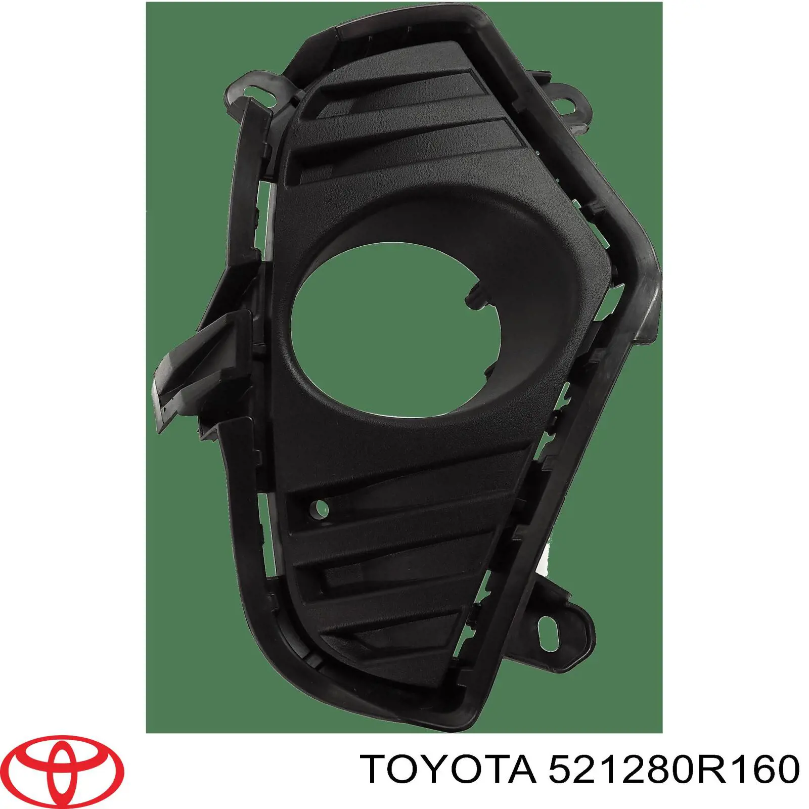Заглушка (решетка) противотуманных фар бампера переднего правая на Toyota RAV4 V 