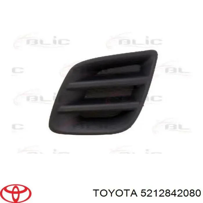 Решетка бампера переднего левая 5212842080 Toyota