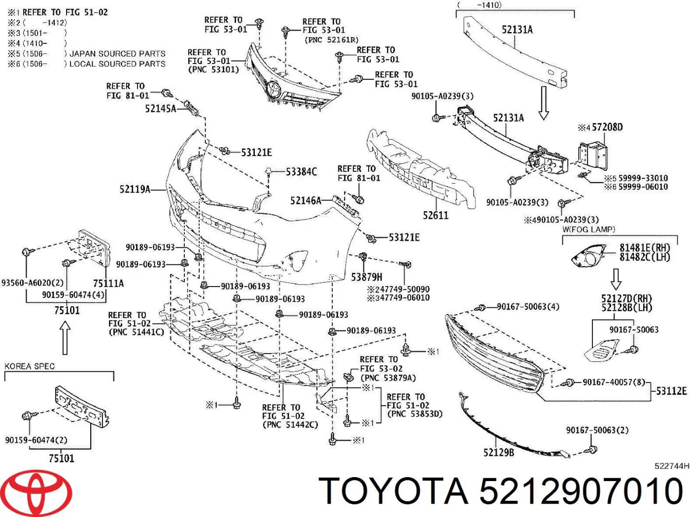  5212907010 Toyota