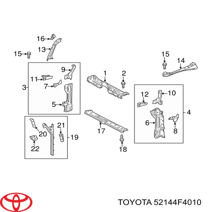  Toyota 52144F4010 цена, от 156.14 USD