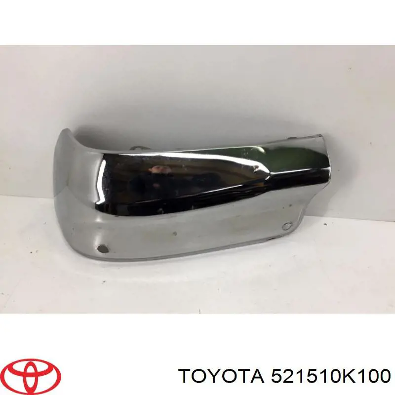 521510K100 Toyota placa sobreposta do pára-choque traseiro direito