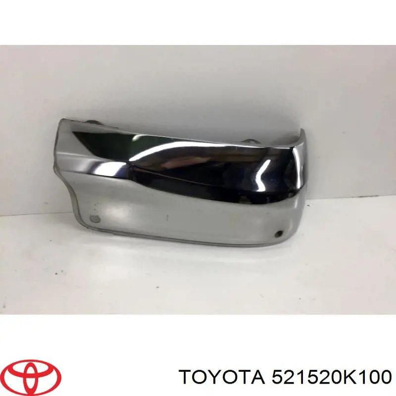 521520K100 Toyota placa sobreposta do pára-choque traseiro esquerdo