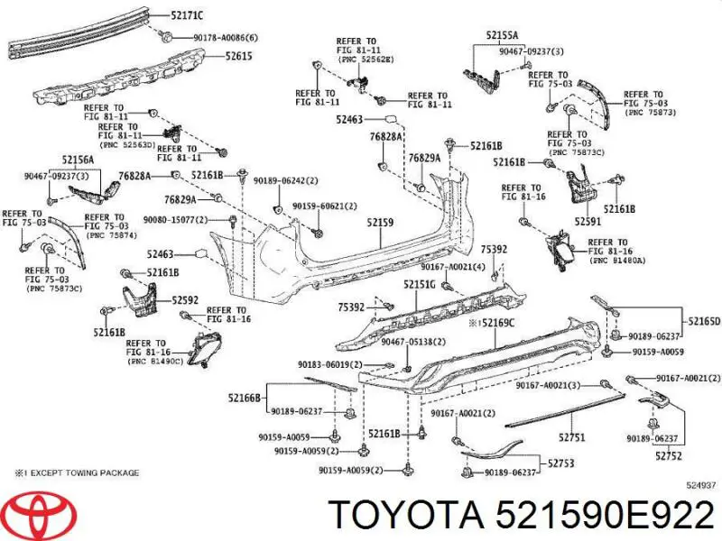 521590E922 Toyota 