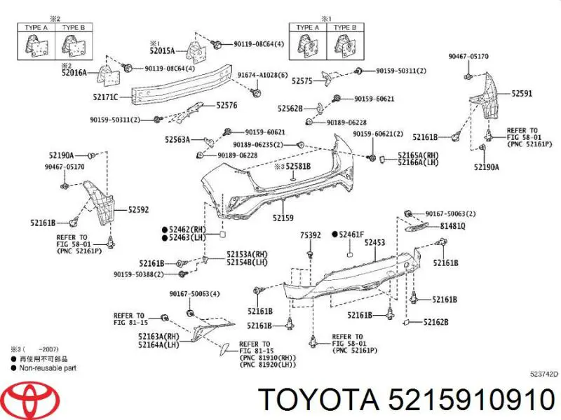 5215910910 Toyota 