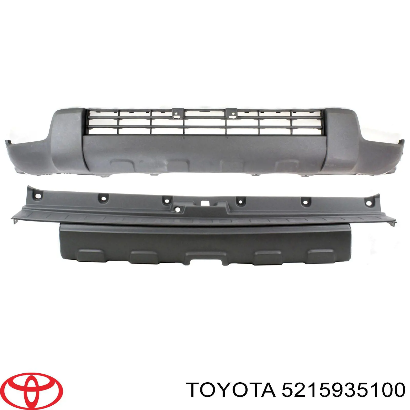 Бампер задний, центральная часть 5215935100 Toyota