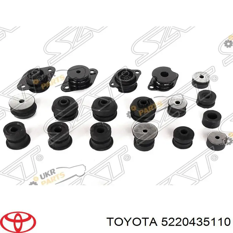 Coxim de chassi (de fixação de carroçaria) para Toyota Hilux (N)