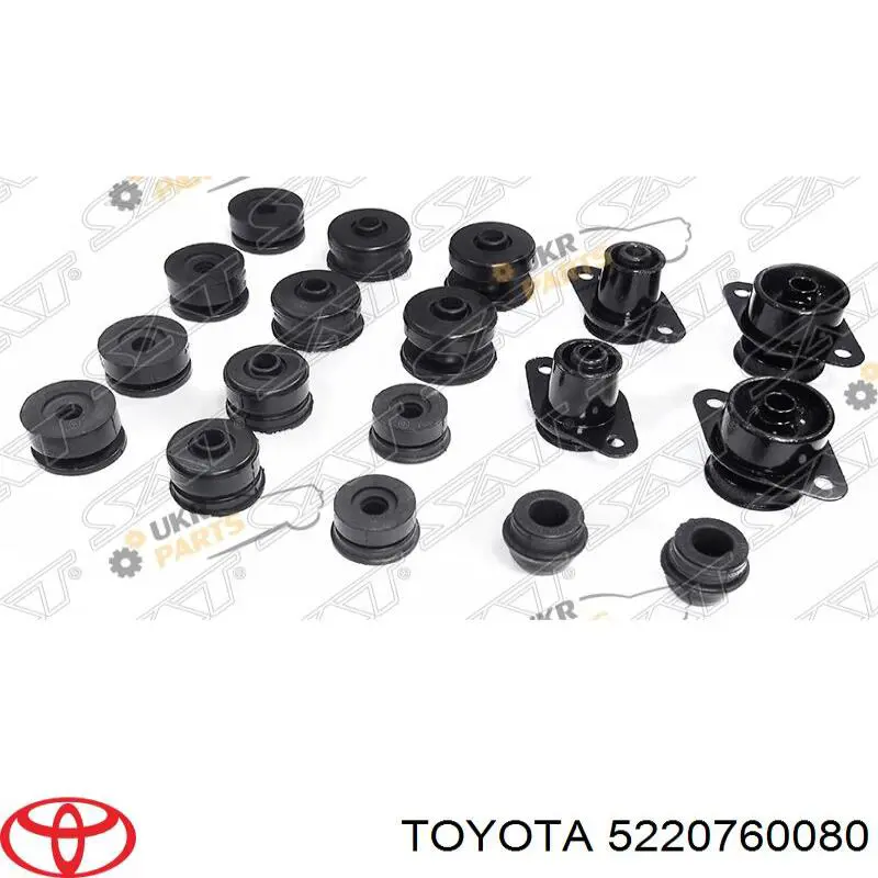 Подушка рамы (крепления кузова) 5220760080 Toyota