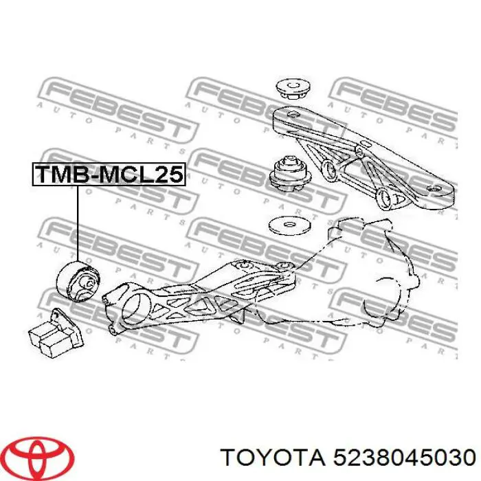Кронштейн (траверса) заднего редуктора передняя Toyota 5238045030 цена, от 22.05 USD