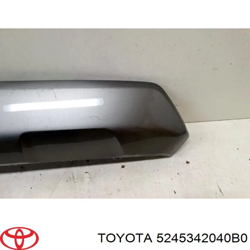Placa sobreposta central do pára-choque traseiro para Toyota RAV4 (A5)