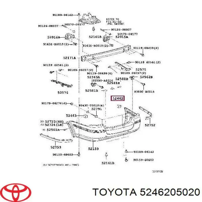  5246205020 Toyota