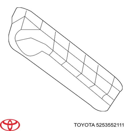5253552111 Toyota Кронштейн крепления бампера переднего правый