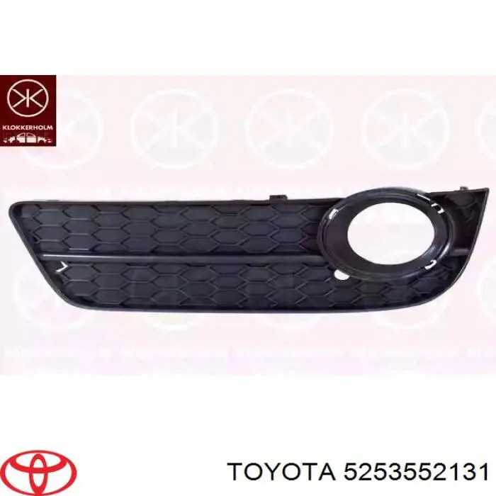 5253552131 Toyota кронштейн бампера переднего правый