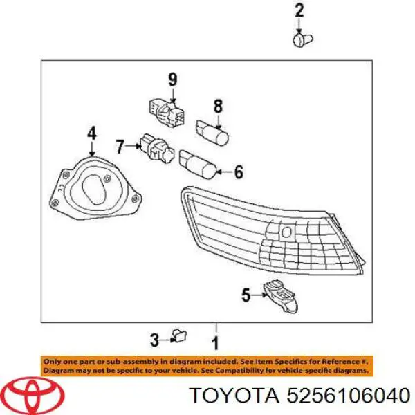  Toyota 5256106040 цена, от 8.02 USD