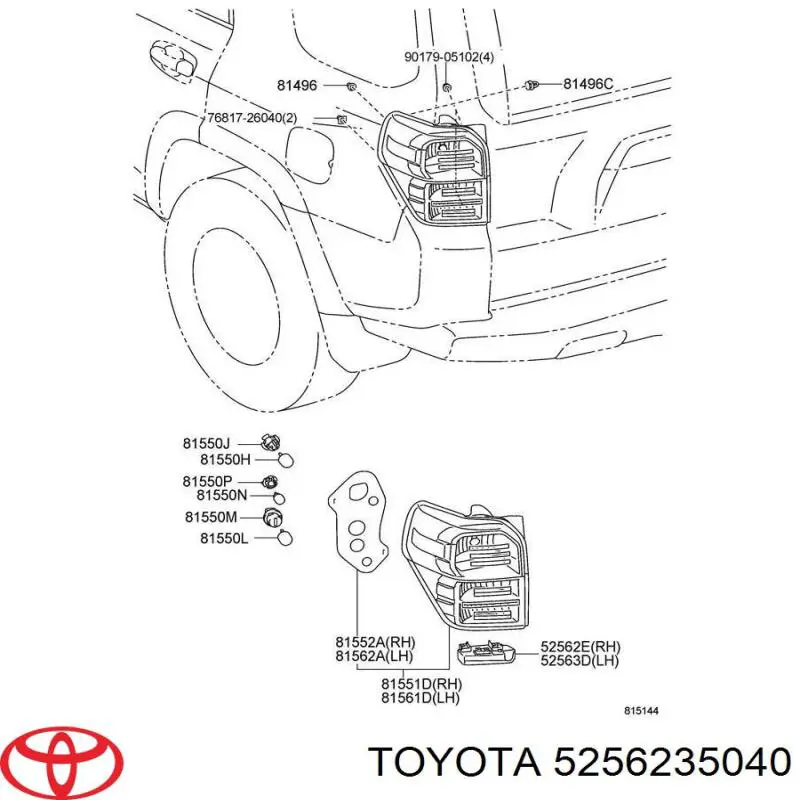 5256235040 Toyota 