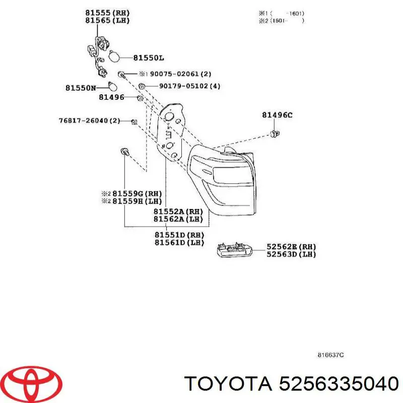 5256335040 Toyota 