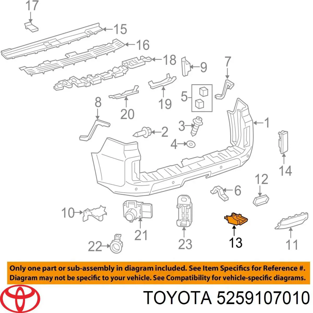  Toyota 5259107010 цена, от  USD