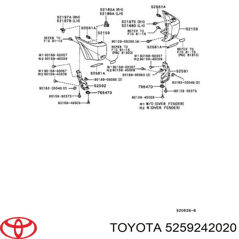  5259242020 Toyota