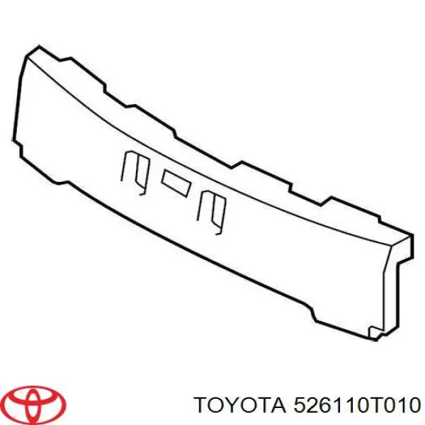 Абсорбер (наполнитель) бампера переднего на Toyota Venza AGV1, GGV1