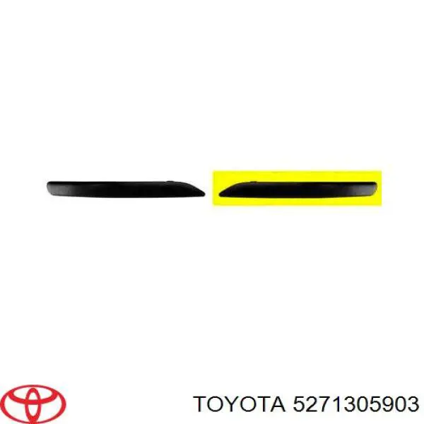 5271305903 Toyota молдинг бампера переднего левый