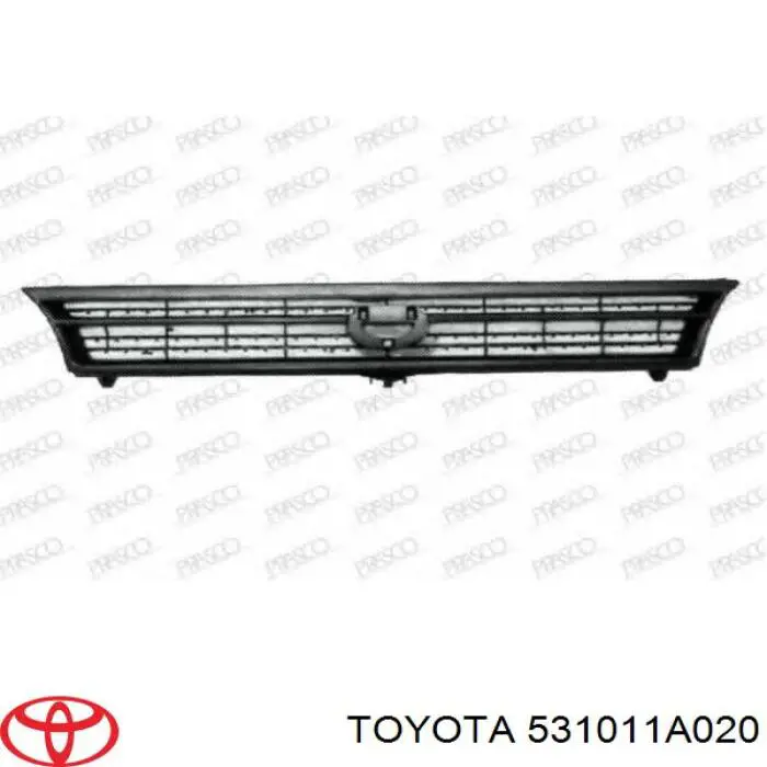 Panal de radiador 531011A020 Toyota