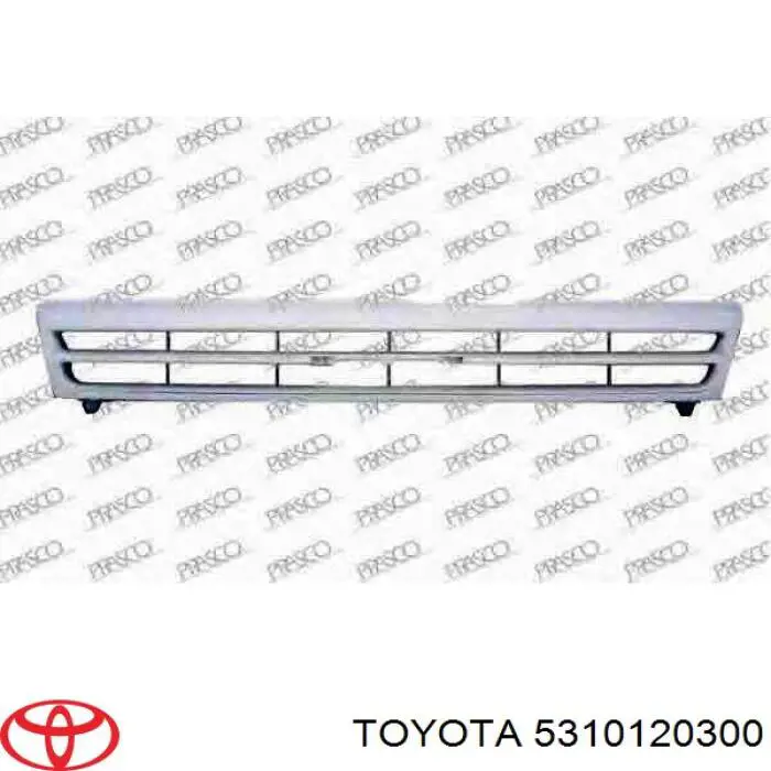 Облицовка радиатора Toyota 531012030008 цена, от 232.93 USD