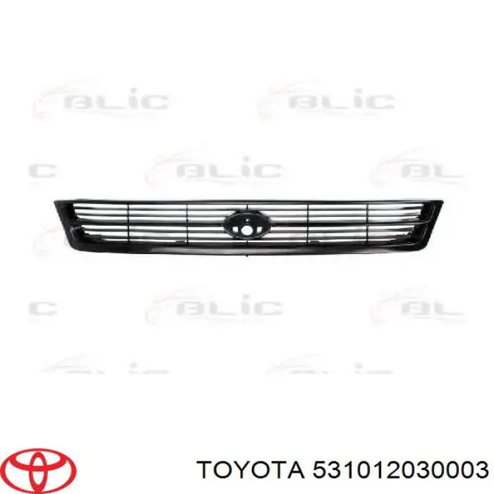 Купить 531012030007 Toyota Решетка радиатора