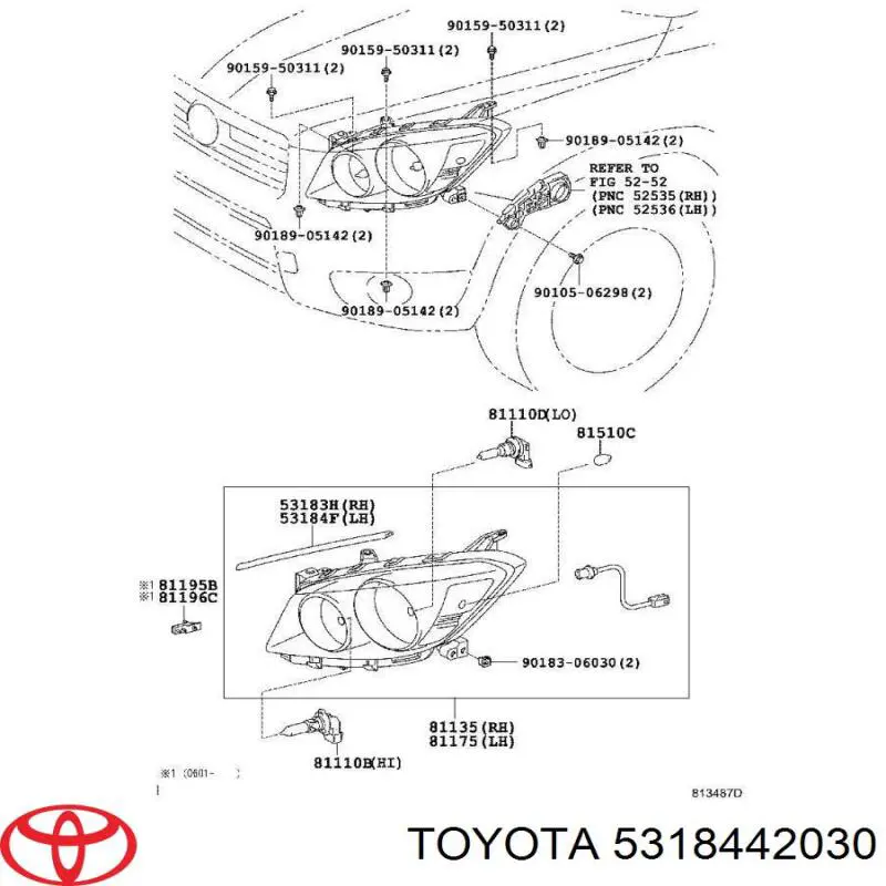  Toyota 5318442030 цена, от 2.53 USD