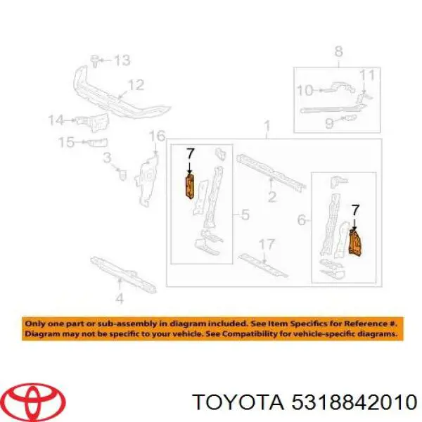  Toyota 5318842010 цена, от 28.13 USD