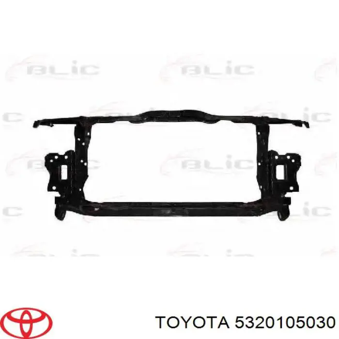 5320105030 Toyota суппорт радиатора в сборе (монтажная панель крепления фар)