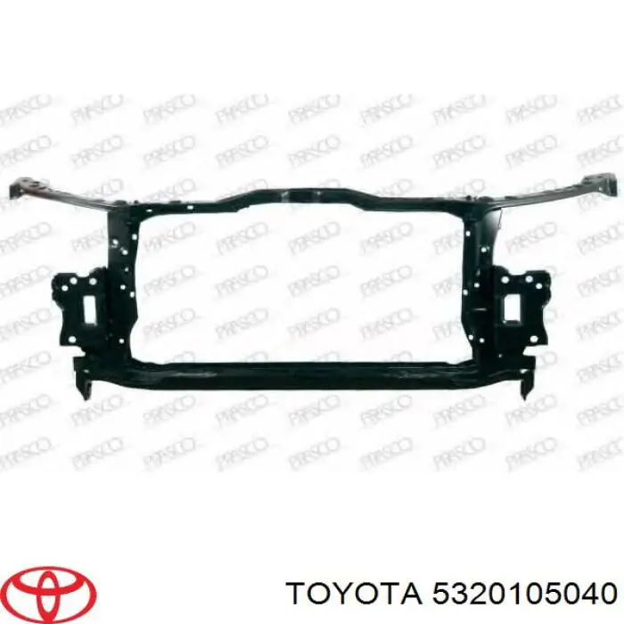 5320105040 Toyota суппорт радиатора в сборе (монтажная панель крепления фар)