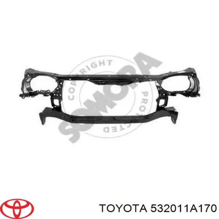 Рамка радиатора 532011A170 Toyota