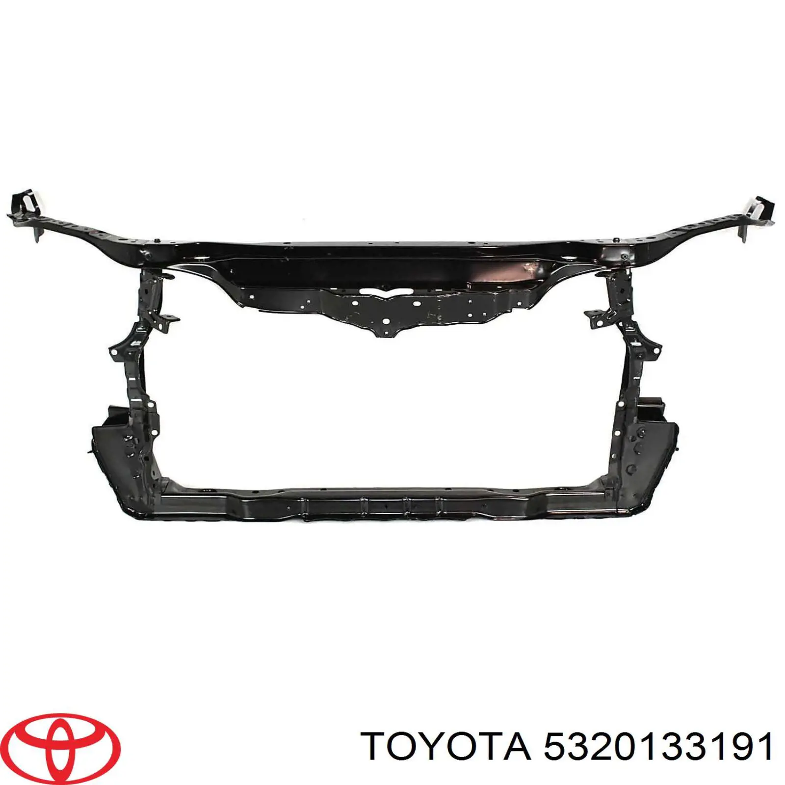 5320133191 Toyota суппорт радиатора в сборе (монтажная панель крепления фар)